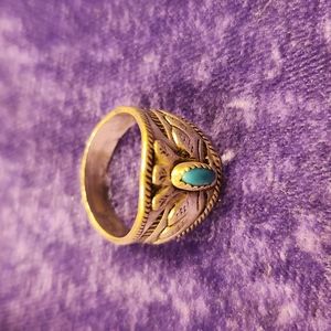 Turquoise sterling silver ring size 6.5 or 7 ladies